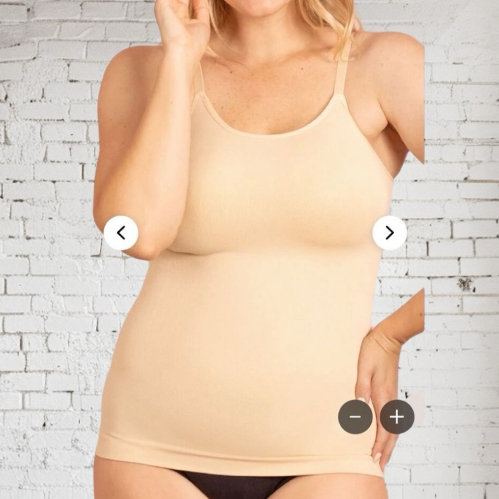 Empetua by Shapermint Scoop Neck Cami NWT Cream Large
